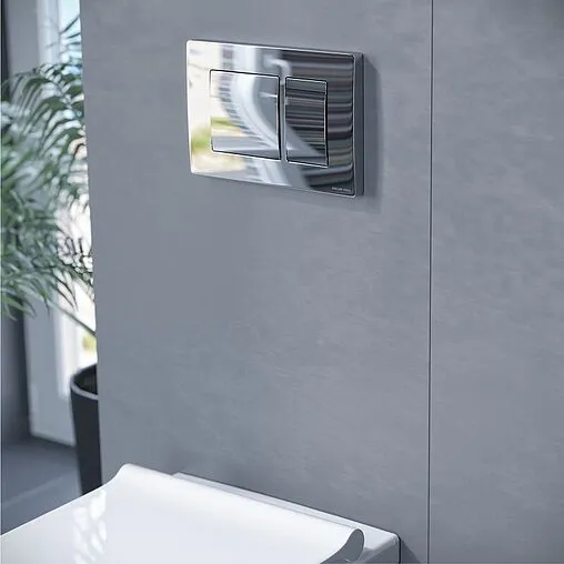 Клавиша смыва для унитаза Koller Pool Alcora 1200 SL KVADRO CHROME хром глянцевый