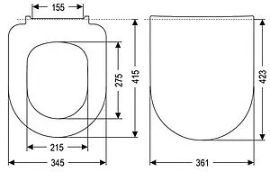 Крышка-сиденье для унитаза с микролифтом Roca Ona белый ZRU9310293, 2