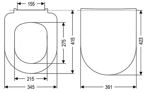 Крышка-сиденье для унитаза с микролифтом Roca Ona белый ZRU9310293