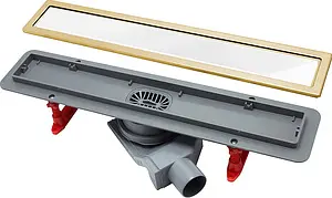 Лоток душевой Set 450мм h=52мм 0.8л/сек Pestan Confluo Premium White Glass Gold Line 450 13100089 Лоток душевой Set 450мм h=52мм 0.8л/сек Pestan Confluo Premium White Glass Gold Line 450 13100089, 2