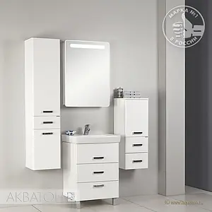 Тумба-умывальник напольная Aquaton Америна 60 M белый 1A1689K1AM010, 5