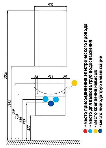 Зеркало Aquaton Ария 50 белый 1A140102AA010 Зеркало Aquaton Ария 50 белый 1A140102AA010