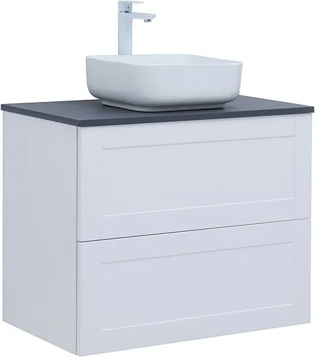 Тумба под умывальник подвесная Aquanet Терра 80 белый матовый 00313234