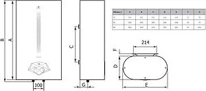Водонагреватель накопительный электрический Royal Clima RWH-DN80-FE, 2