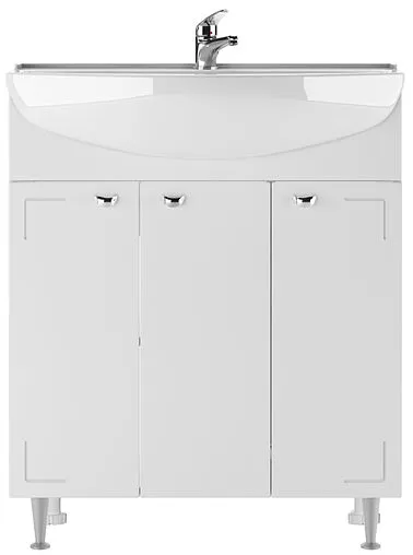 Тумба-умывальник напольная Айсберг Классик 70 белый DA1135T+4607152361650