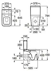 Бачок для унитаза Roca Inspira белый 341520000 Бачок для унитаза Roca Inspira белый 341520000, 2