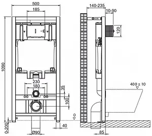 Инсталляция для подвесного унитаза BelBagno BB002-80 Инсталляция для подвесного унитаза BelBagno BB002-80, 2