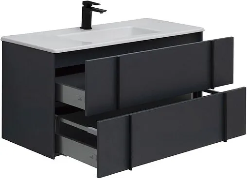 Тумба под умывальник подвесная Allen Brau Reality 100 антрацит 1.32007.AM