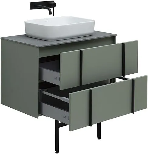 Тумба под умывальник подвесная Allen Brau Reality 80 олива 1.32005.CGM