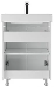 Тумба-умывальник напольный Айсберг Стандарт 60 белый DA2404T+4607152361674 Тумба-умывальник напольный Айсберг Стандарт 60 белый DA2404T+4607152361674, 5