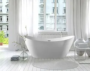 Ванна акриловая отдельностоящая Swedbe Vita 180x74 8803, 4