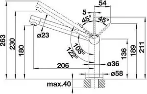 Смеситель для кухни Blanco Seda хром 519062, 3
