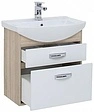 Тумба-умывальник Aquanet Грейс 65 белый/дуб сонома 00198377+00182642