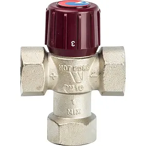 Трехходовой термостатический смесительный клапан 1" +32...+50°С Kvs 2.1 WATTS Aquamix AM61C 10017423 Трехходовой термостатический смесительный клапан 1" +32...+50°С Kvs 2.1 WATTS Aquamix AM61C 10017423, 3