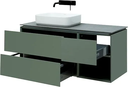 Тумба-умывальник подвесная Allen Brau Infinity 120 L олива 1.21005.CGM+