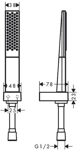 Душевой набор Hansgrohe Rainfinity 100 1jet 125см белый матовый/графит 26857700