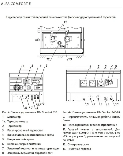 Напольный газовый котел одноконтурный 85кВт ACV Alfa Comfort E 85 v15 04531517