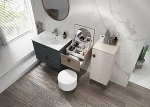 Пуфик Isvea Rosa 40 белый/бронза 21RA9001040I, 4