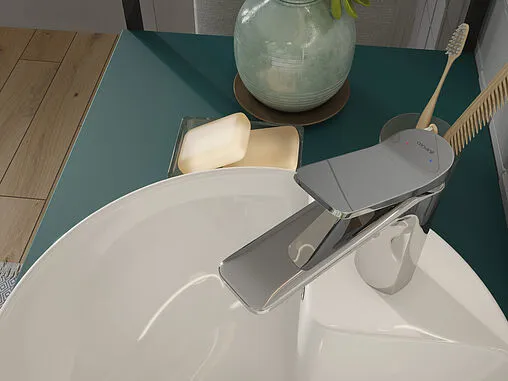 Смеситель для раковины Cersanit Odra хром 63050 Смеситель для раковины Cersanit Odra хром 63050