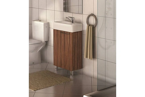 Тумба под умывальник напольная Aquaton Эклипс H 45 эбони тёмный 1A172601EK560