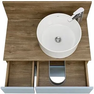 Тумба-умывальник подвесная Aquaton Мишель 80 фьорд/дуб рустикальный 1A2568K2MIDR0, 4