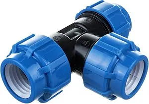 Тройник компрессионный соединительный 63мм x 63мм x 63мм ТПК-Аква 50050063, 1