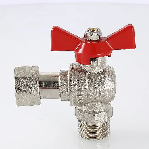 Кран шаровый с накидной гайкой угловой 1&quot;н x 1&quot;нг Valtec Base VT.267.N.0606