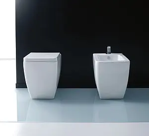 Биде напольное Kerasan Ego белый 322001, 4