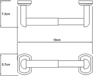 Держатель туалетной бумаги Wasserkraft Oder хром 3022, 3