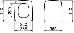 Крышка-сиденье для унитаза с микролифтом Vitra Metropole черный матовый 122-483-009 Крышка-сиденье для унитаза с микролифтом Vitra Metropole черный матовый 122-483-009, 2