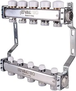 Группа коллекторная без расходомеров 6 отводов 1"в/в x ¾"ек Valtec VTc.582.EMNX.0606 Группа коллекторная без расходомеров 6 отводов 1"в/в x ¾"ек Valtec VTc.582.EMNX.0606, 1