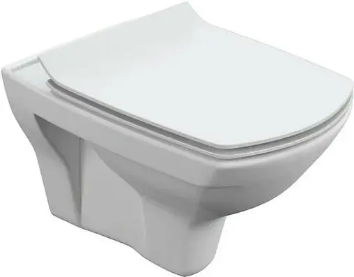 Комплект 6 в 1 Cersanit Carina XL CO DPL EO slim 63517 с кнопкой Blick черный матовый