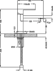 Смеситель для раковины Cezares Levico хром LEVICO-LSM1-01-W0 Смеситель для раковины Cezares Levico хром LEVICO-LSM1-01-W0, 2