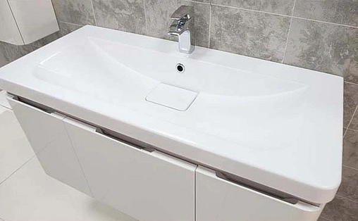 Тумба-умывальник подвесная Aquaton Шерилл 105 белый 1A2063K1SH010