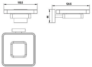 Мыльница Timo Selene золото 17022/17 Мыльница Timo Selene золото 17022/17, 2