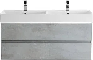 Тумба под умывальник подвесная Cezares Molveno 46 120 Beton MOLVENO 46-120-2C-SO-BET Тумба под умывальник подвесная Cezares Molveno 46 120 Beton MOLVENO 46-120-2C-SO-BET, 1