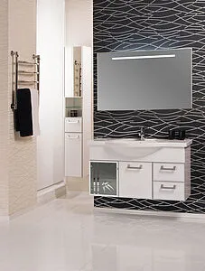 Шкаф-пенал подвесной Aquaton Сайгон 26 R белый 1A106303SA01R, 5