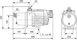 Станция автоматического водоснабжения Grundfos MQ 3-45 96515415, 2