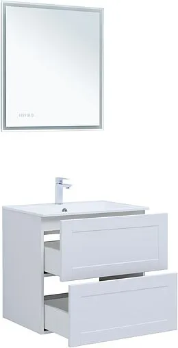 Тумба под умывальник подвесная Aquanet Терра 70 белый матовый 00313233