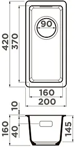 Мойка кухонная Omoikiri Kata 20-U-BE ваниль 4993373, 2
