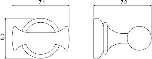 Крючок двойной Aquatek Классик золото AQ4502PG
