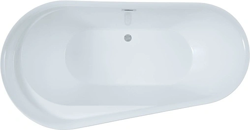 Ванна акриловая отдельностоящая Aquanet Amor 185x95 черный белый/панель черный 00301380