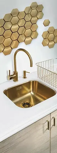 Мойка кухонная Omoikiri Omi 44-U/I-AB античная латунь 4993190