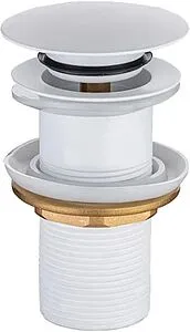 Выпуск автоматический для раковины без перелива Allen Brau Priority Round белый матовый 5.31024-21 Выпуск автоматический для раковины без перелива Allen Brau Priority Round белый матовый 5.31024-21, 1