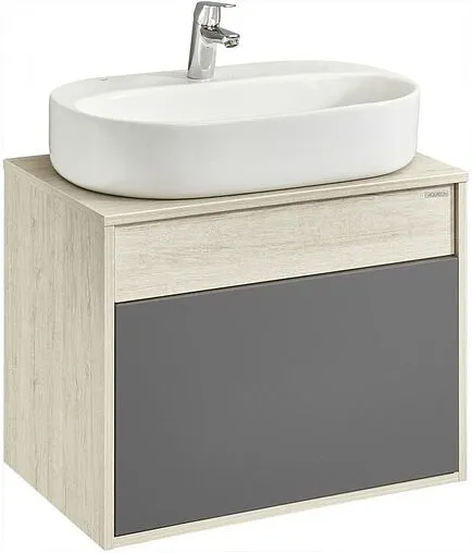 Тумба-умывальник подвесная Aquaton Лофт Урбан 65 графит/орегон 1A2540K5LQX60