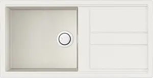 Мойка кухонная Omoikiri Kitagawa 100-WH белый 4993787 Мойка кухонная Omoikiri Kitagawa 100-WH белый 4993787, 1