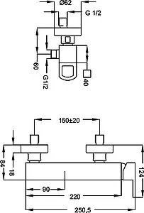 Смеситель для душа Cezares Levico хром LEVICO-DM-01-Cr Смеситель для душа Cezares Levico хром LEVICO-DM-01-Cr, 2