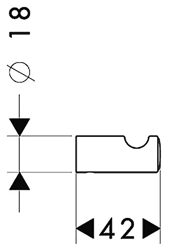 Крючок Hansgrohe Logis Classic хром 41611000 Крючок Hansgrohe Logis Classic хром 41611000