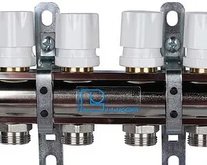 Группа коллекторная с расходомерами 4 отвода 1&quot;в/в x ¾&quot;ек Luxor CD 473M/4 15652704MN, 4