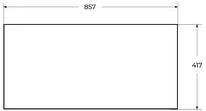 Полка Cezares Cadro 90 Nero CADRO-90-MENS-NERO, 2